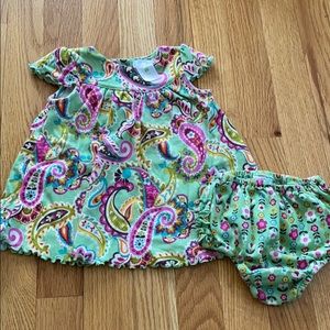 Vera Bradley Baby dress, matching diaper cover